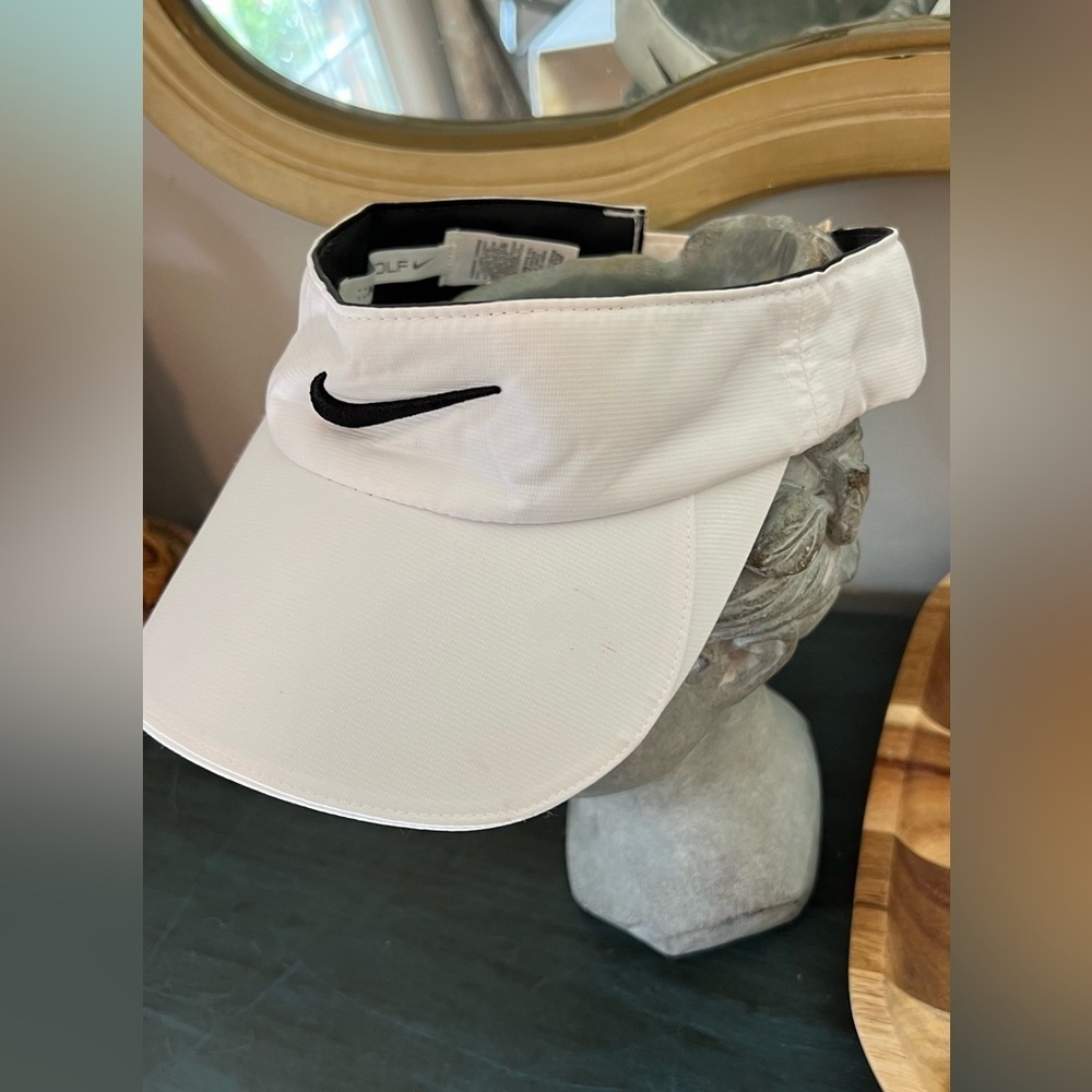 Nike White Visor Hat